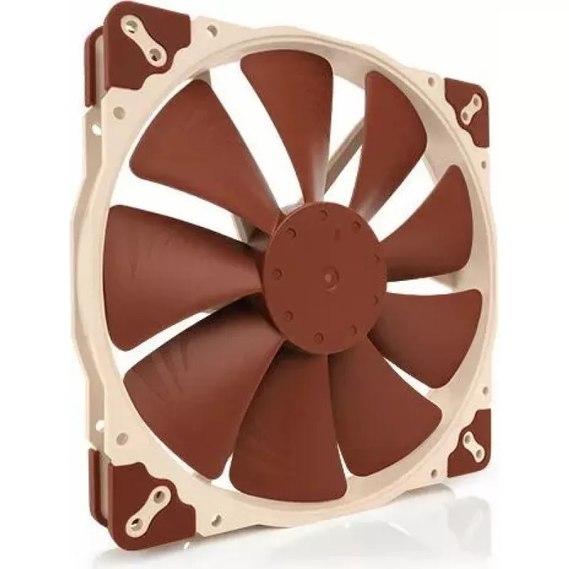 Ventilador de caja de ordenador Noctua NF-A20 PWM 200 mm, 4-Pin PWM, 350–800 rpm, 146,9 m³/h, rodamiento SSO