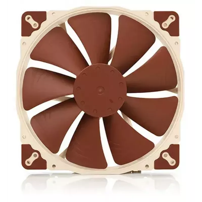 Ventilador de caja de ordenador Noctua NF-A20 PWM 200 mm, 4-Pin PWM, 350–800 rpm, 146,9 m³/h, rodamiento SSO