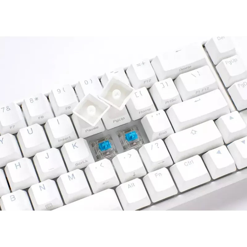 Ducky One 3 Classic Pure White SF teclado Gaming USB alemán mecánico 67 teclas RGB