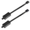 SilverStone SST-CPF05 cable reductor de velocidad de ventilador PWM, 10 cm, pack de 2, negro