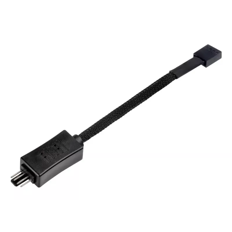 SilverStone SST-CPF05 cable reductor de velocidad de ventilador PWM, 10 cm, pack de 2, negro