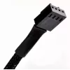 SilverStone SST-CPF05 cable reductor de velocidad de ventilador PWM, 10 cm, pack de 2, negro
