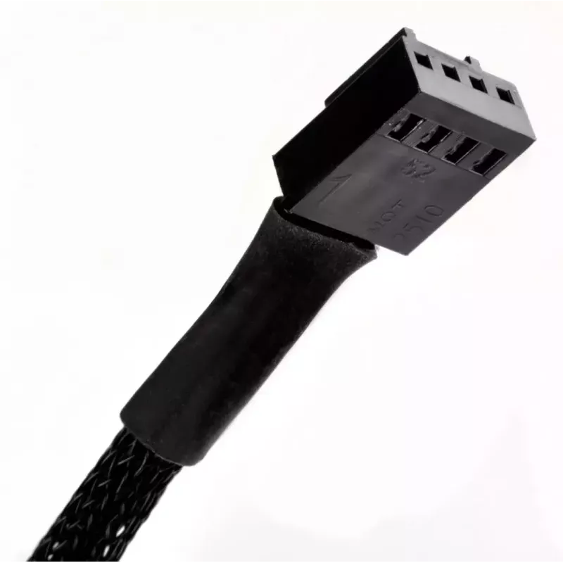 SilverStone SST-CPF05 cable reductor de velocidad de ventilador PWM, 10 cm, pack de 2, negro