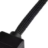 SilverStone SST-CPF05 cable reductor de velocidad de ventilador PWM, 10 cm, pack de 2, negro