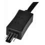 SilverStone SST-CPF05 cable reductor de velocidad de ventilador PWM, 10 cm, pack de 2, negro