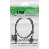 Cable de extensión USB 2.0 InLine Type-A conector macho / conector hembra, dorado, negro, 1 m