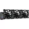 Aerocool ASTRO12PRO Kit 3 ventiladores PC 12 cm LED RGB antivibración mando a distancia