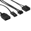 Aerocool ASTRO12PRO Kit 3 ventiladores PC 12 cm LED RGB antivibración mando a distancia