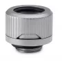 Racor EKWB HDC 12 — Latón, acabado titanio, altura 15 mm, diámetro 20 mm, Ø de tubo 12 mm