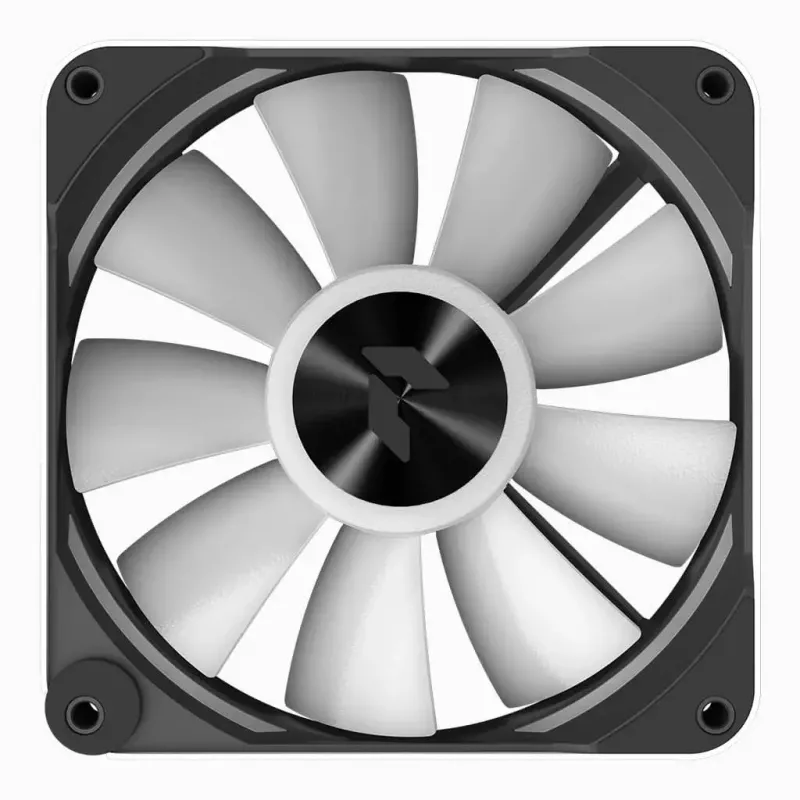 APNX FP2-120 PWM ARGB ventilador de caja, 120 mm, 500–1800 rpm, 83,85 CFM, 34,8 dB, blanco