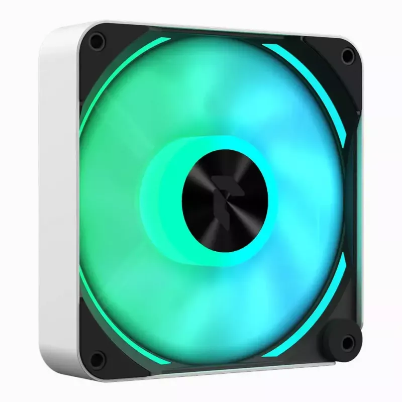 APNX FP2-120 PWM ARGB ventilador de caja, 120 mm, 500–1800 rpm, 83,85 CFM, 34,8 dB, blanco
