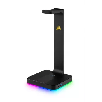 Soporte para auriculares CORSAIR ST100 RGB Premium - con soporte 7.1 Surround - iluminación RGB personalizable