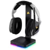 Soporte para auriculares CORSAIR ST100 RGB Premium - con soporte 7.1 Surround - iluminación RGB personalizable