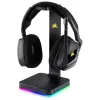 Soporte para auriculares CORSAIR ST100 RGB Premium - con soporte 7.1 Surround - iluminación RGB personalizable