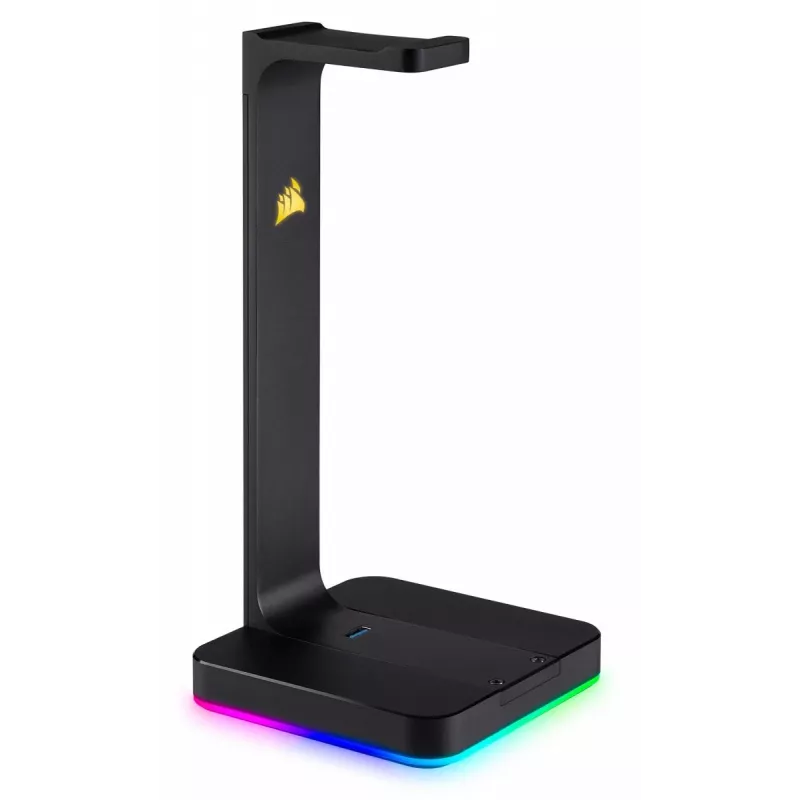 Soporte para auriculares CORSAIR ST100 RGB Premium - con soporte 7.1 Surround - iluminación RGB personalizable