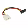 Cable adaptador de alimentación SATA InLine 5,25 pulgadas / 15-Pin SATA 0,15 m, acodado hacia abajo