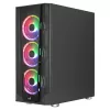Caja PC Aerocool PRISMBKV3 ATX negra 4 ventiladores ARGB frontal lateral de cristal templado