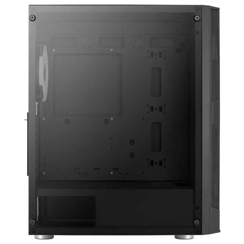 Caja PC Aerocool PRISMBKV3 ATX negra 4 ventiladores ARGB frontal lateral de cristal templado