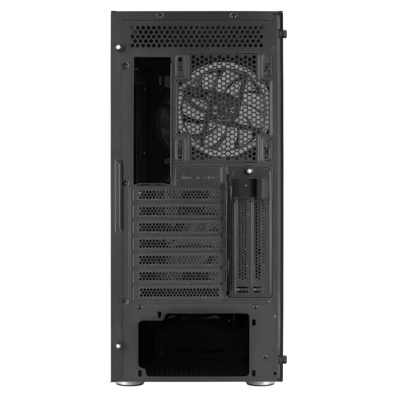 Caja PC Aerocool PRISMBKV3 ATX negra 4 ventiladores ARGB frontal lateral de cristal templado