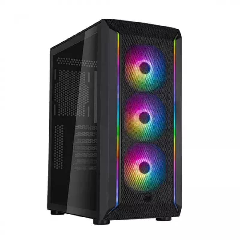 Caja PC Midi Tower Silverstone FARA 511Z negra
