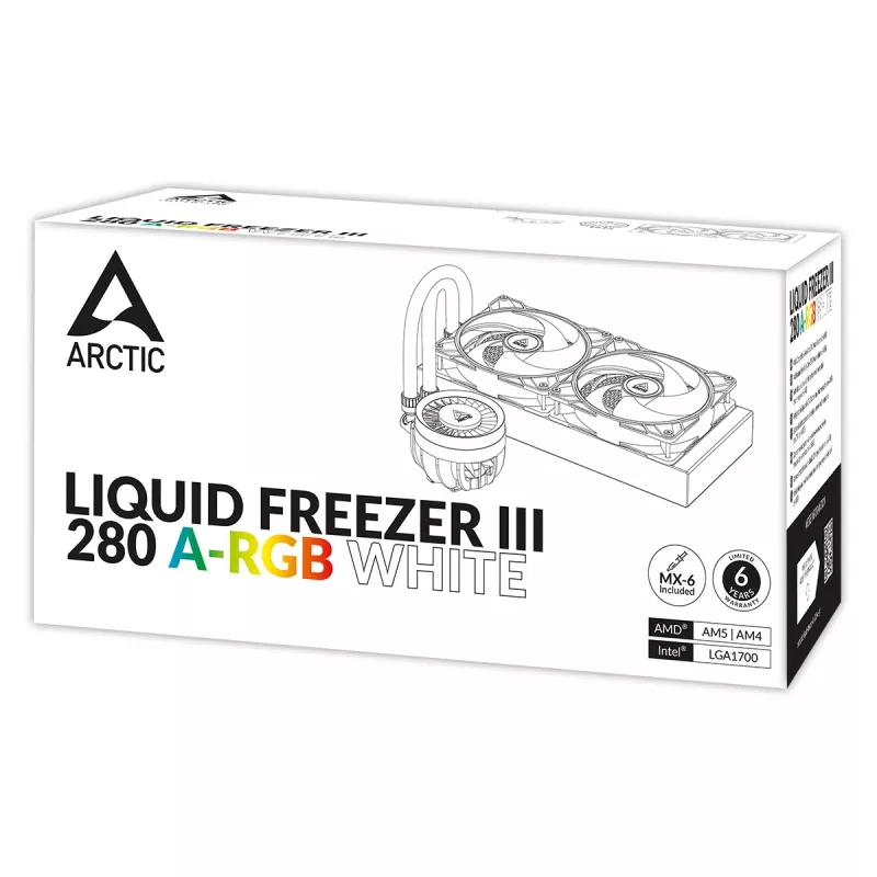 ARCTIC Liquid Freezer III 280 A-RGB - refrigeración líquida todo en uno para CPU multicompatible con A-RGB