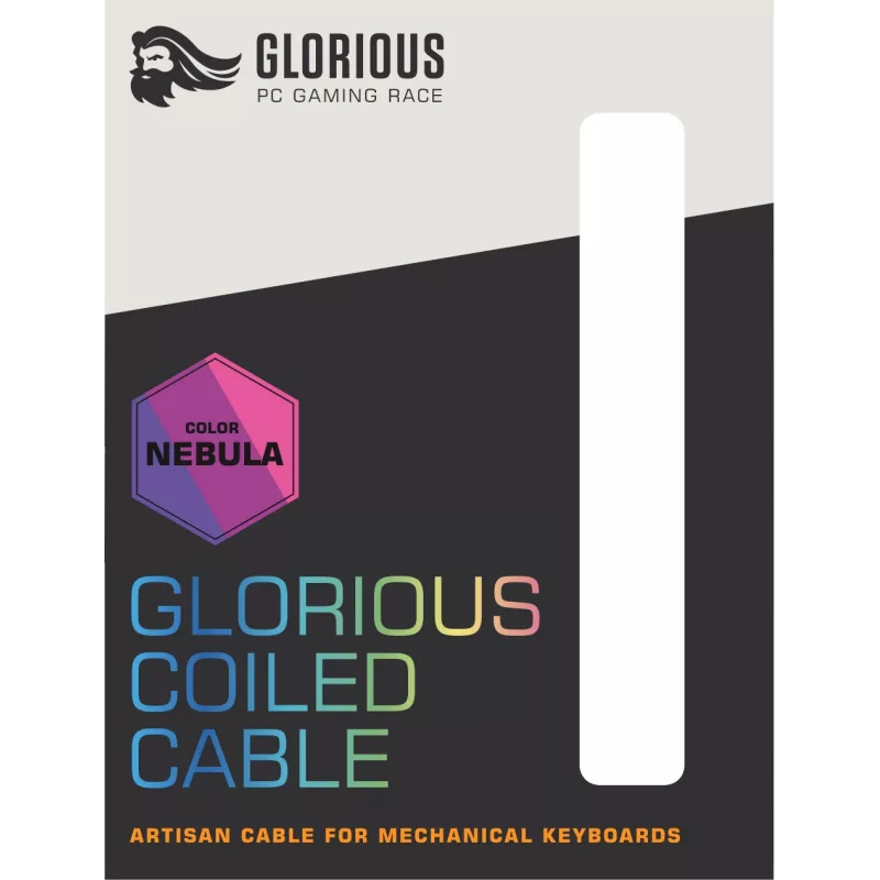 Glorious Gaming Coiled violeta 1.37 m