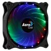 Ventilador de caja AEROCOOL COSMO12FRGB 120mm, 1000 rpm, 15 LED RGB, conector Molex, 3,72 W, negro