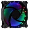 Ventilador de caja AEROCOOL COSMO12FRGB 120mm, 1000 rpm, 15 LED RGB, conector Molex, 3,72 W, negro