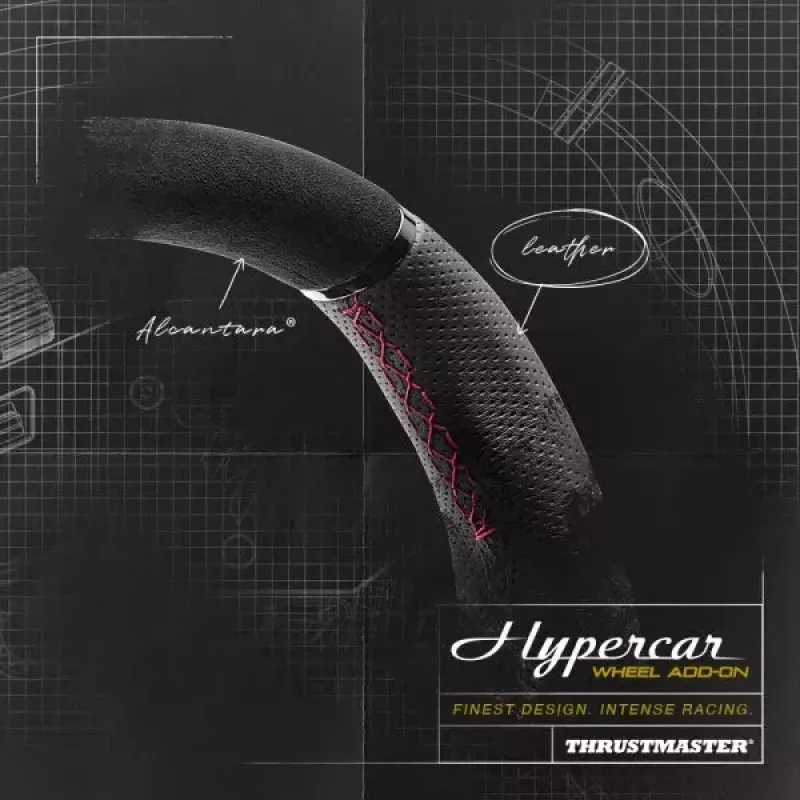 Thrustmaster Hypercar Wheel Add-On negro, plata volante PC, PlayStation 4, PlayStation 5, Xbox, Xbox One