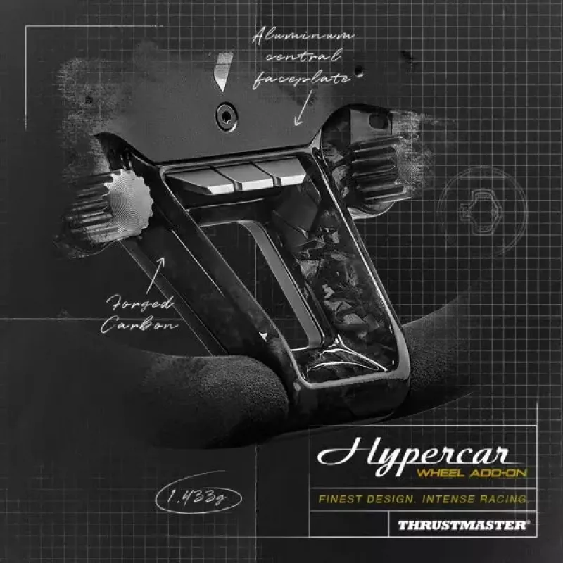 Thrustmaster Hypercar Wheel Add-On negro, plata volante PC, PlayStation 4, PlayStation 5, Xbox, Xbox One
