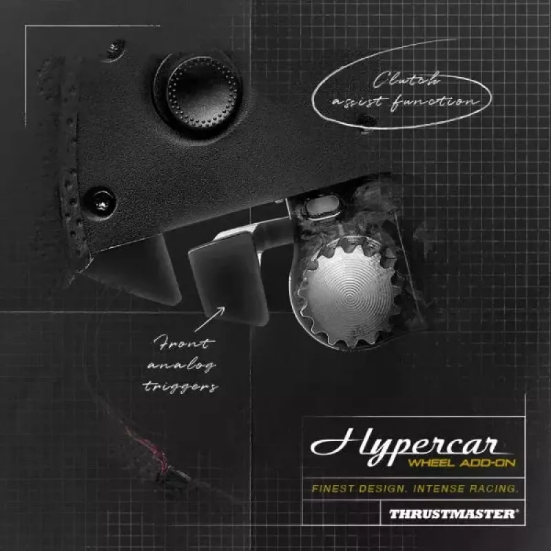 Thrustmaster Hypercar Wheel Add-On negro, plata volante PC, PlayStation 4, PlayStation 5, Xbox, Xbox One