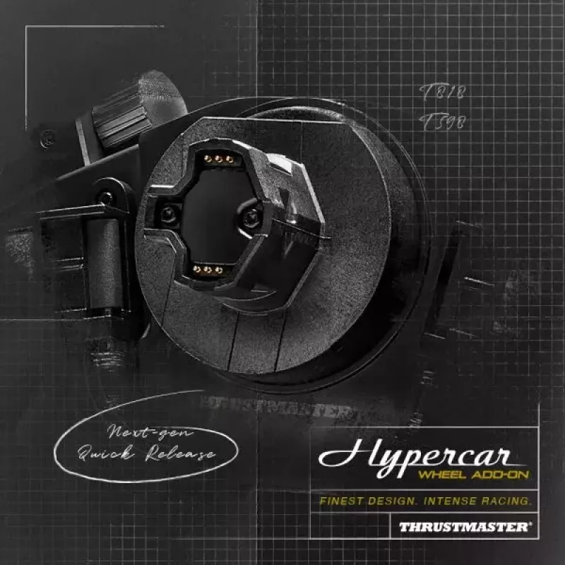 Thrustmaster Hypercar Wheel Add-On negro, plata volante PC, PlayStation 4, PlayStation 5, Xbox, Xbox One