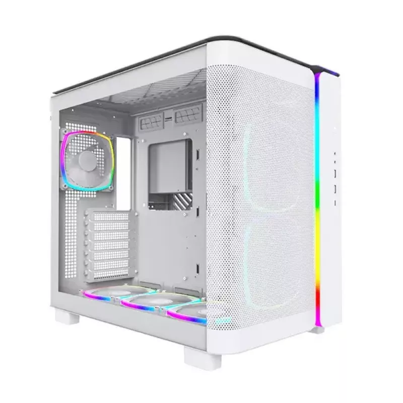 Caja de PC Montech KING 95 PRO torre Midi blanca
