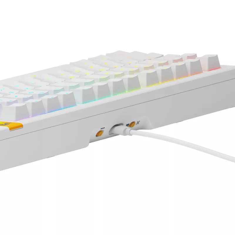 Teclado mecánico GLORIOUS GMMK 3 HE 75% con cable blanco US-Layout