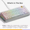 Teclado mecánico GLORIOUS GMMK 3 HE 75% con cable blanco US-Layout