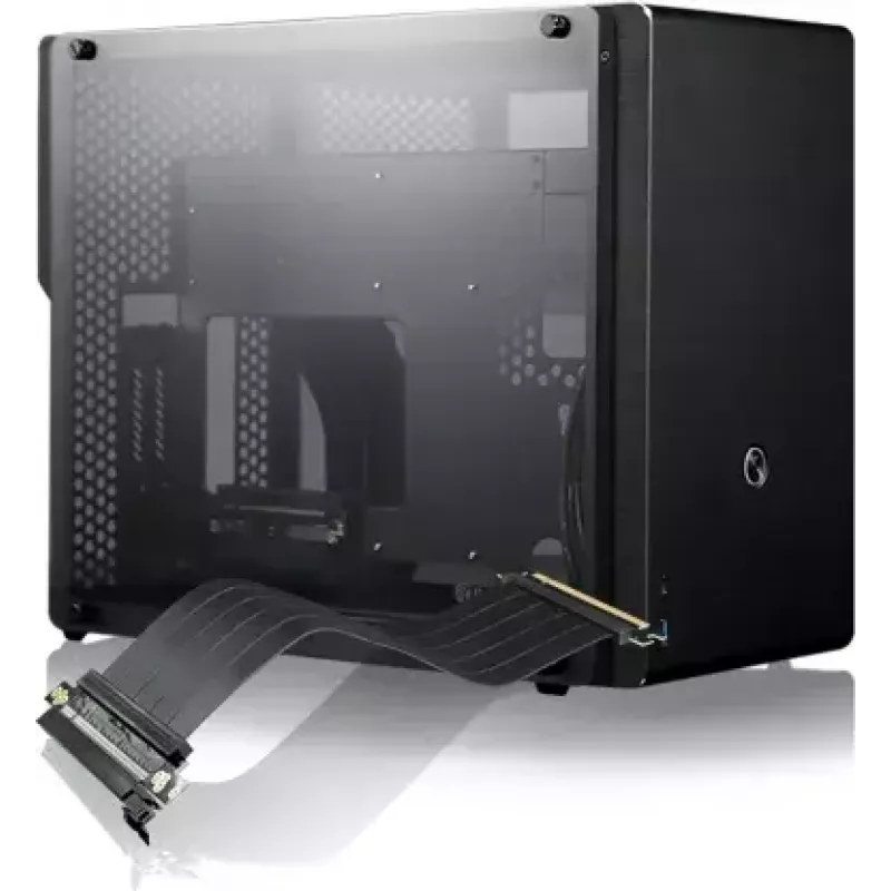 Caja de PC RAIJINTEK Ophion M Evo ALS torre Midi negra, transparente