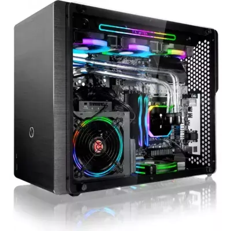 Caja de PC RAIJINTEK Ophion M Evo ALS torre Midi negra, transparente