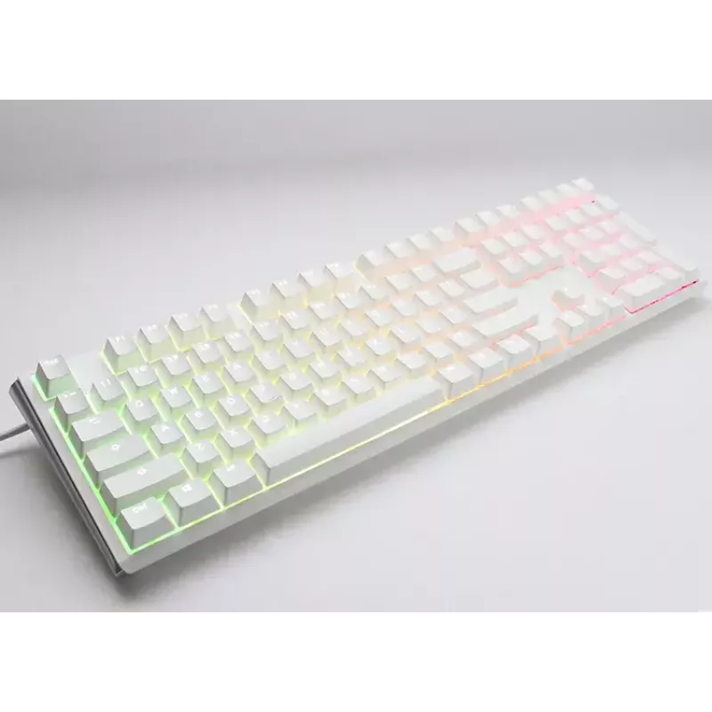 Ducky One 3 Classic Pure White Teclado Gaming USB Alemán Mecánico RGB