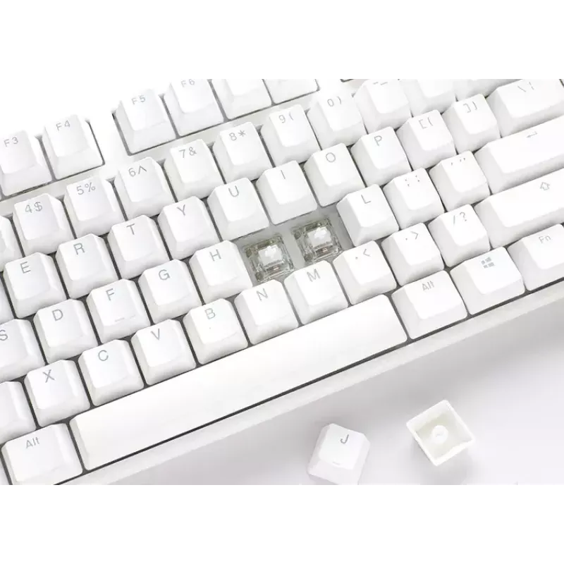 Ducky One 3 Classic Pure White TKL Teclado Gaming RGB LED MX-Clear