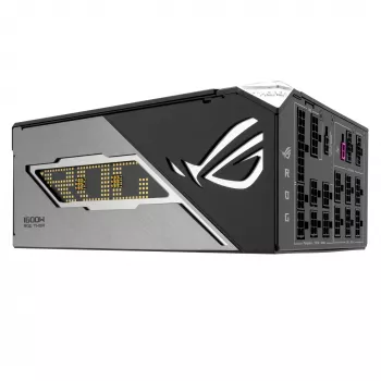 Fuente de alimentación ASUS ROG THOR-1600T3-GAMING 1600 W, 80 PLUS Titanium, ATX 3.1, totalmente modular, pantalla OLED