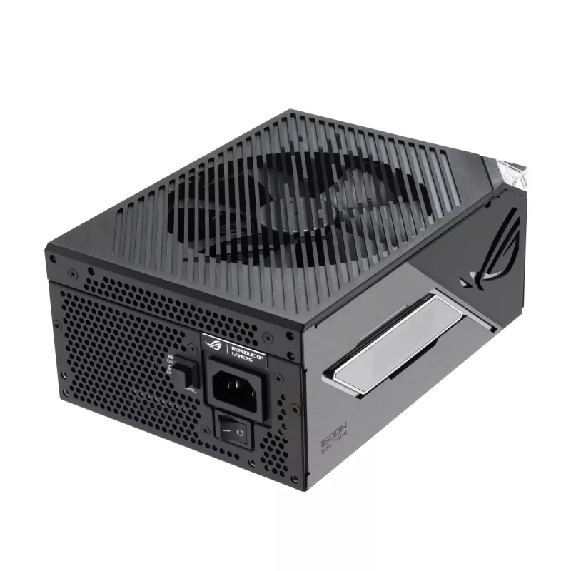 Fuente de alimentación ASUS ROG THOR-1600T3-GAMING 1600 W, 80 PLUS Titanium, ATX 3.1, totalmente modular, pantalla OLED