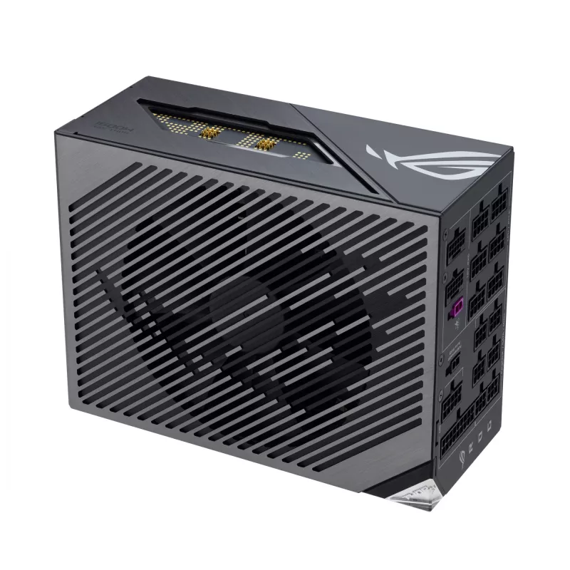 Fuente de alimentación ASUS ROG THOR-1600T3-GAMING 1600 W, 80 PLUS Titanium, ATX 3.1, totalmente modular, pantalla OLED
