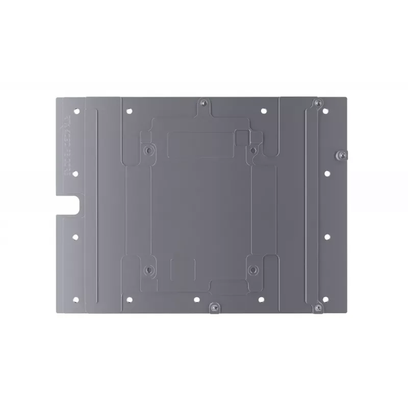 Bloque de agua + backplate Alphacool 13456 acrílico aluminio negro plata transparente