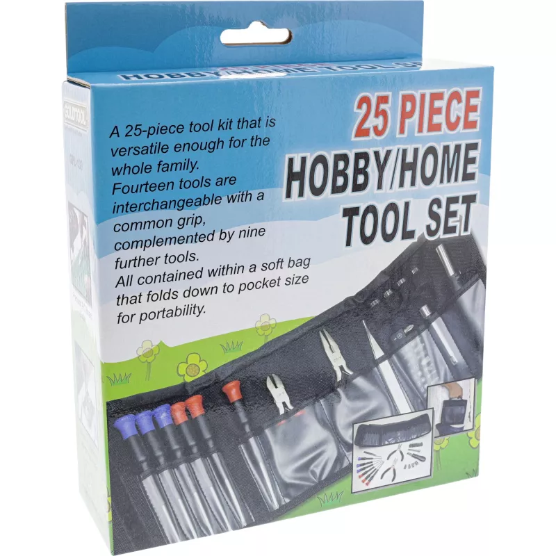 Set de herramientas para hogar y bricolaje InLine 43012A 25 piezas