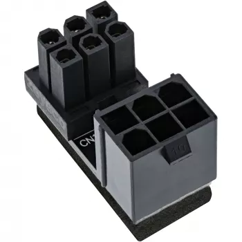 InLine Adaptador de red interno 180° ATX conector macho 6-Pin a conector hembra Reverse Negro 26636F
