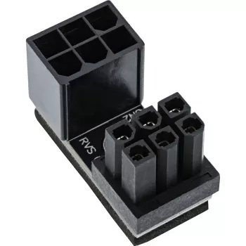 InLine Adaptador de red interno 180° ATX conector macho 6-Pin a conector hembra Reverse Negro 26636F