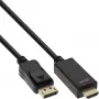 InLine Cable convertidor DisplayPort a HDMI, 4K/60Hz, negro, 5 m