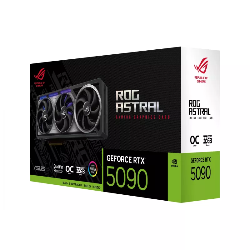 Tarjeta gráfica ASUS GeForce RTX 5090 — 32 GB GDDR7, 512-Bit, PCIe 5.0, 4 ventiladores, 357,6×149,3×76 mm