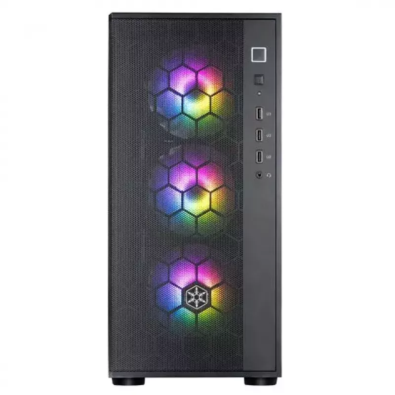 Caja de PC Silverstone FARA R1 PRO V2 Negra ATX Micro-ATX Mini-ITX 3 ventiladores de 120mm
