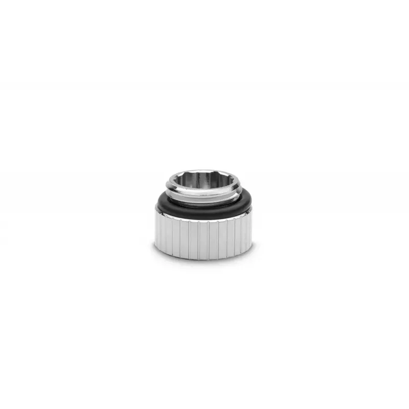Racor EK Water Blocks Latón Negro Plata 7 mm de altura 1,65 cm de diámetro